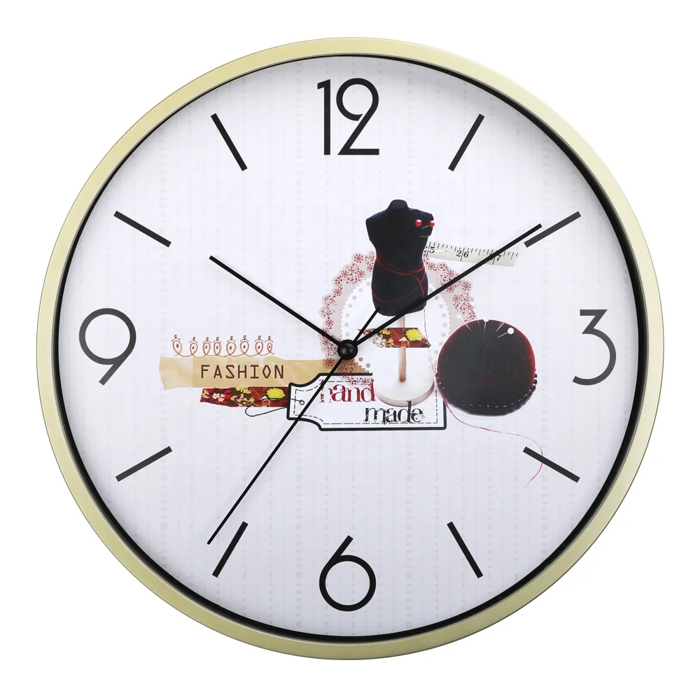 Hot Wall Clock Round Plastic for Home Decor and Promotion 12 Inch Wall CLOCK