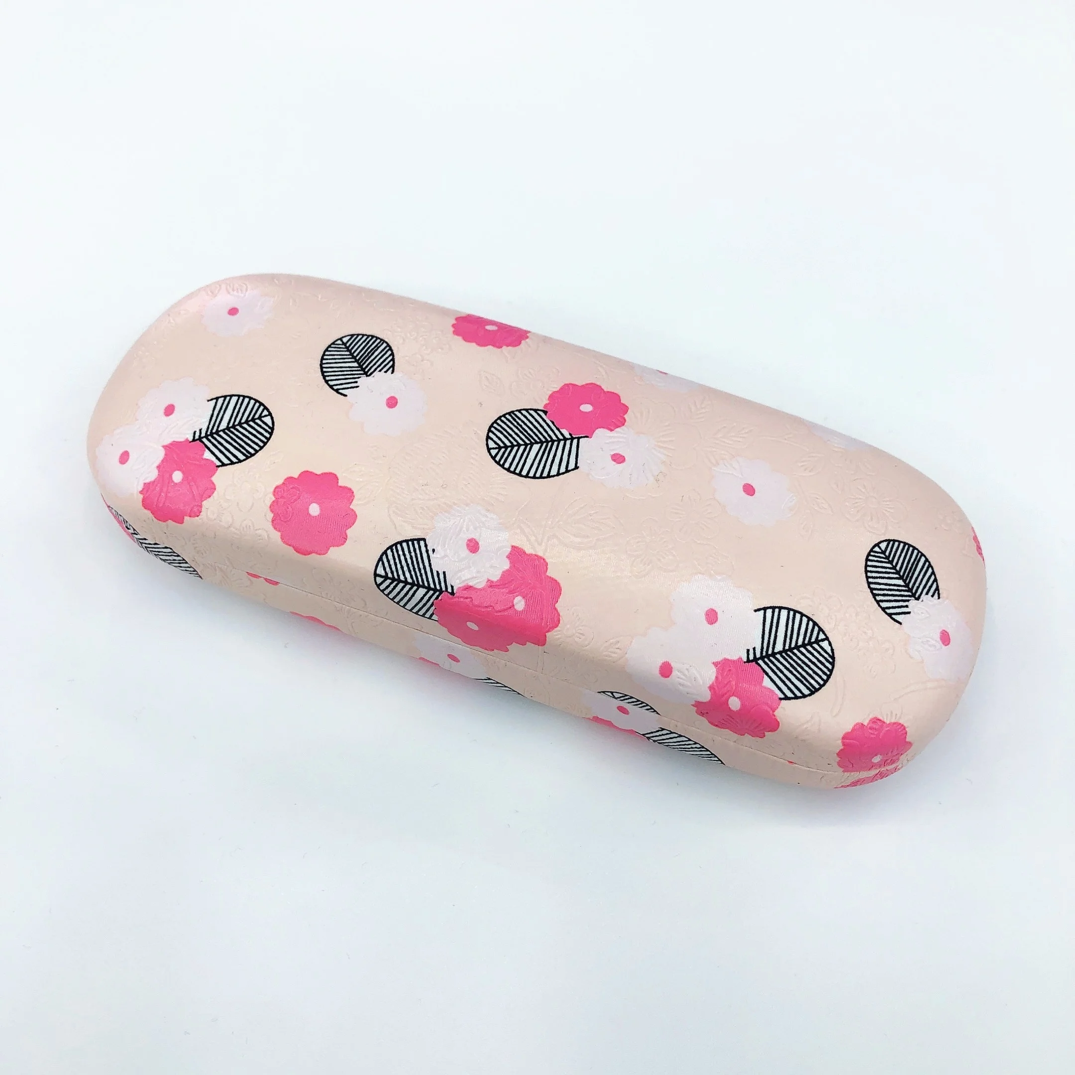 Cherry blossoms flowers print myopic glasses box for girls simple for boys creative personality portable glasses case