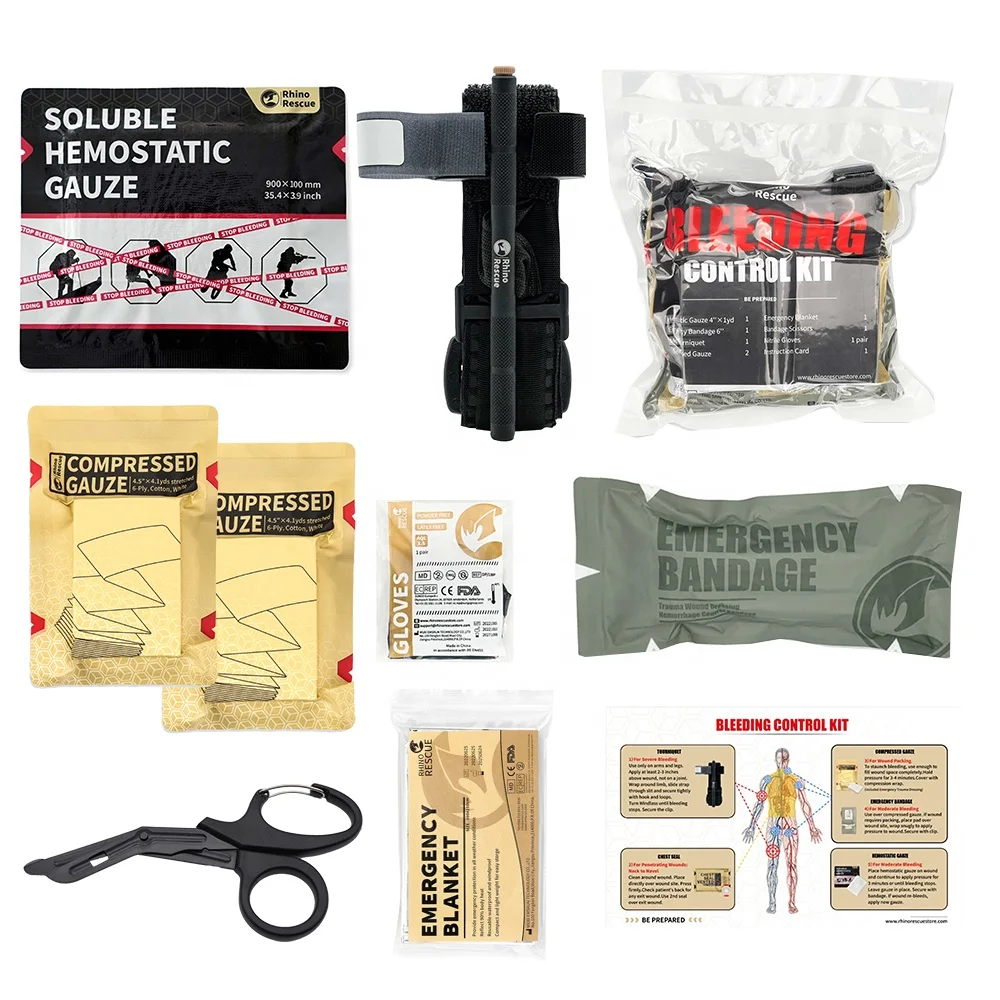 Functional Combat First Aid Kit Casualty Care Rescue High Quality Ifak Refill First Aid Kit