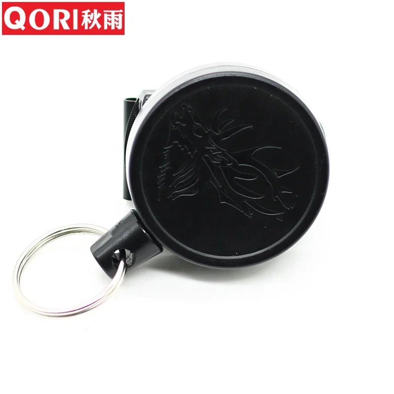 
QORI Hight Quality Retractable Badge Reel heavy duty Plastic Outdoor Clip Keyring Badge Reels 