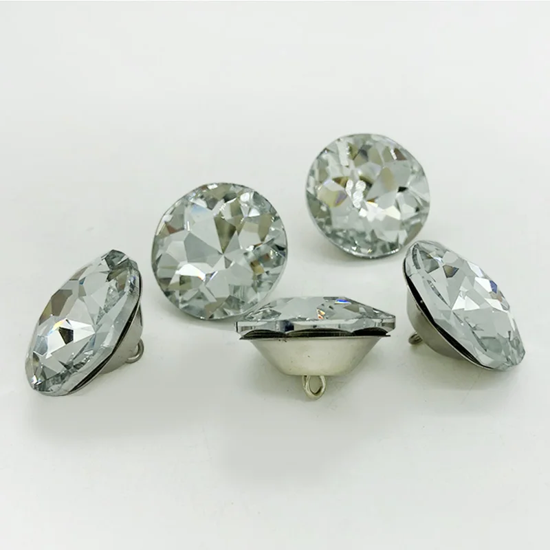 2022 Garment Fashion Gifts Crystal Upholstery Buttons Factory Supplies Crystal Button for Furniture Sales Crystal Sofa Button