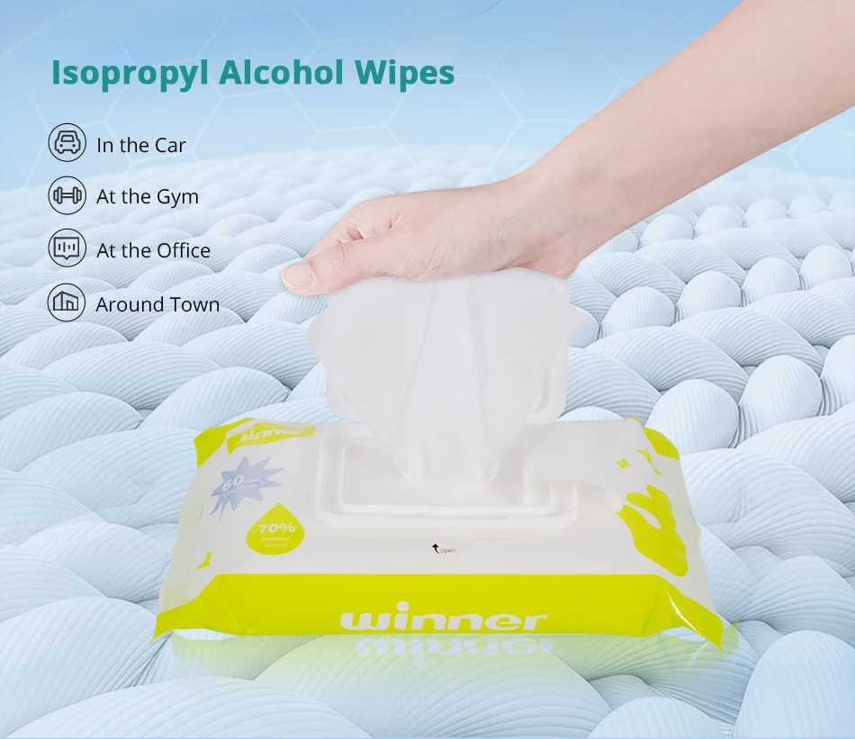 Winner Factory Price Biodegradable Disposable Organic Cleaning Wet Wipes