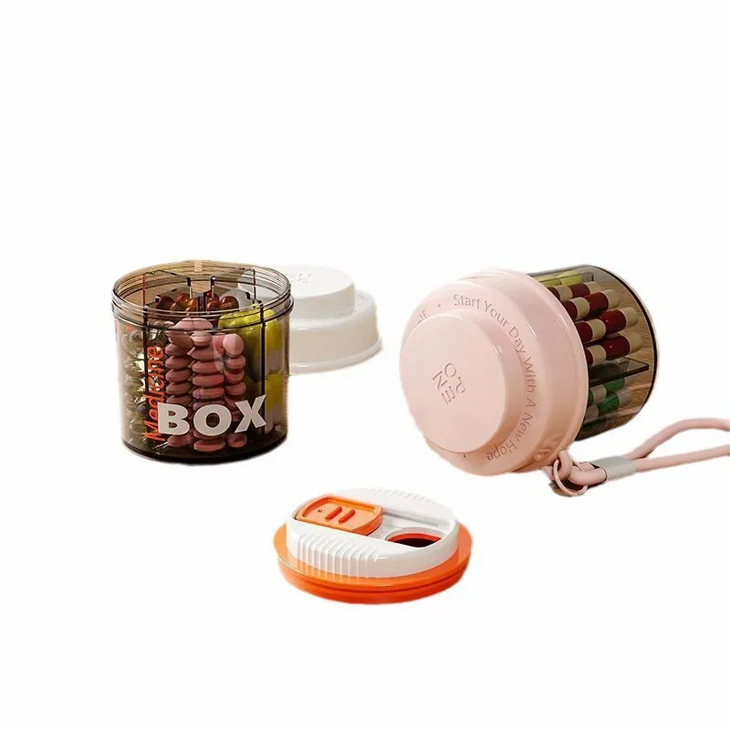 2025 Mini Small Size Of Portable Pill Case Seal Design Prevents Odors Storage Box Compartmented Storage Design Pill Box