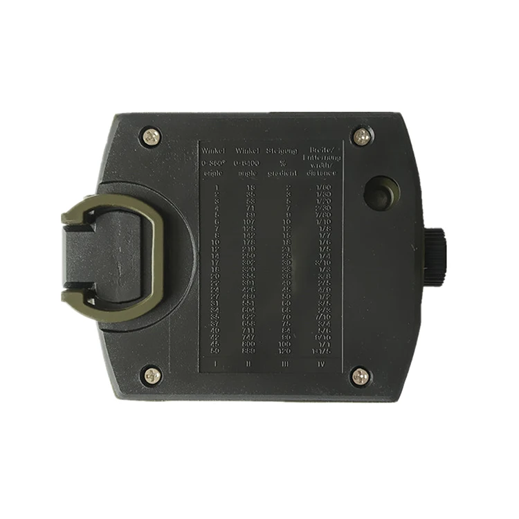 Multifunctional Orienteering Lensatic Waterproof Shakeproof Inclinometer Compass For Sighting Hiking Survival