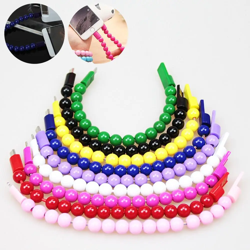 
Wearable USB Charging Bracelet cable Creative Portable fast Charging type c usb cable Micro USB Data Sync Fast Charging Cable 