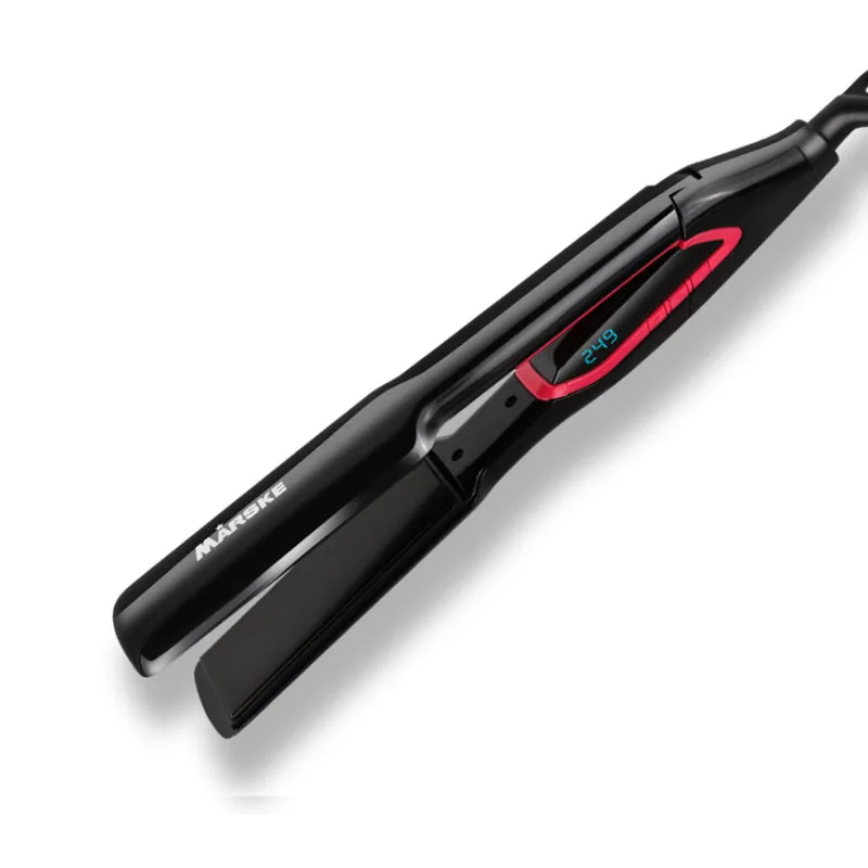 
480F PTC Ceramic Tourmaline LCD Display Titanium Plate Ionic Hair Straightener Curling Electric Flat Iron 