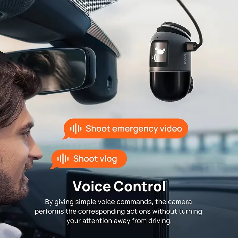 Omni-Built-In GPS ADAS Night Vision 24H Parking Monitor Car Camera 360 Car Camera Dashcam Car eMMC Storage LCD 70mai 4k Dash Cam