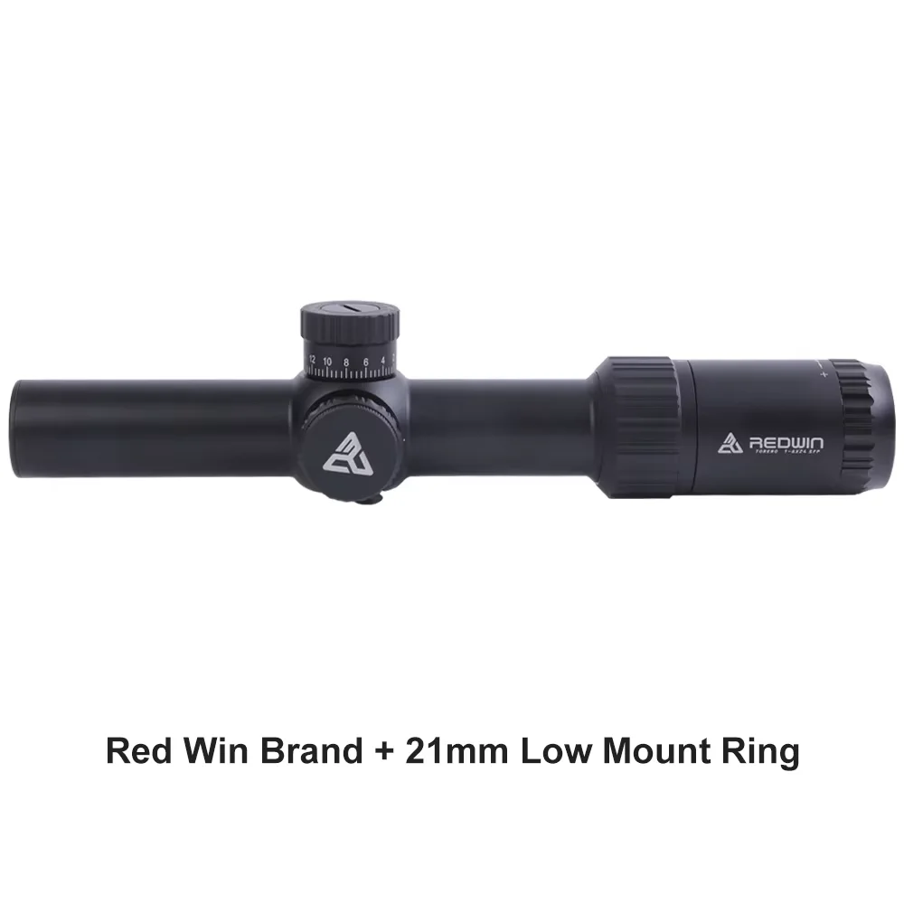 Red Win True 1x30 мм 1/2 MO башня с нулевым замком 6-уровневая красная подковообразная прицел M4 Torero HD 1-6x24 FFP
