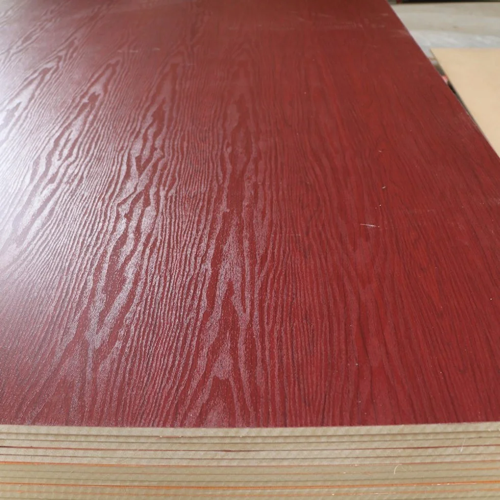 wood grain melamine MDF laminated MDF for furniture