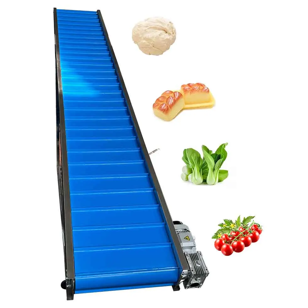 Factory price professional customized climbing conveyor for bulk material , grain , dough