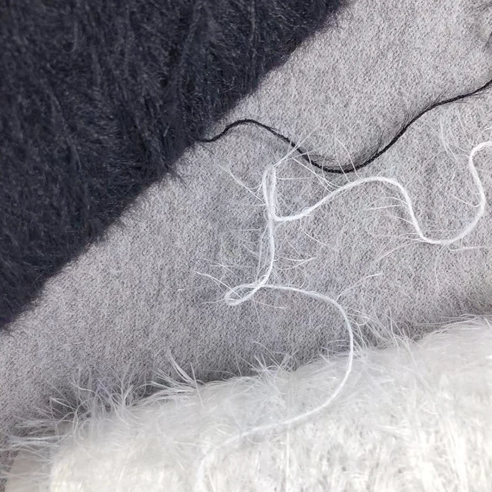 New products long feather mink yarn nylon mink yarn