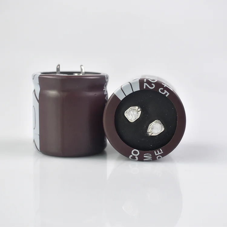 Latest 220UF/450V 30*30High Brown Aluminum Electrolytic Capacitor for Communication Equipment