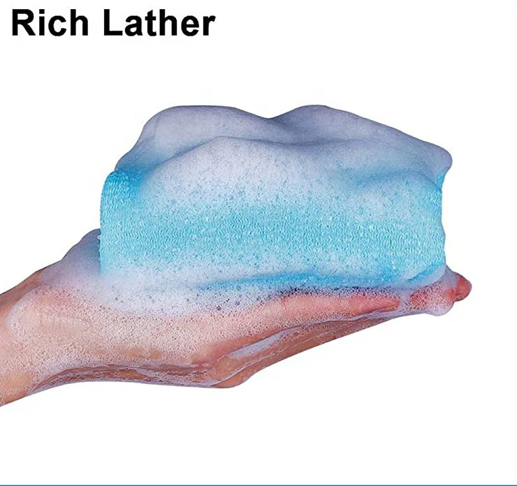 Wholesale 100%  Nylon Exfoliating Body Towel Japanese Beauty Skin Cloth Nylon Sauna Bath Shower Towel With Reasonable Price