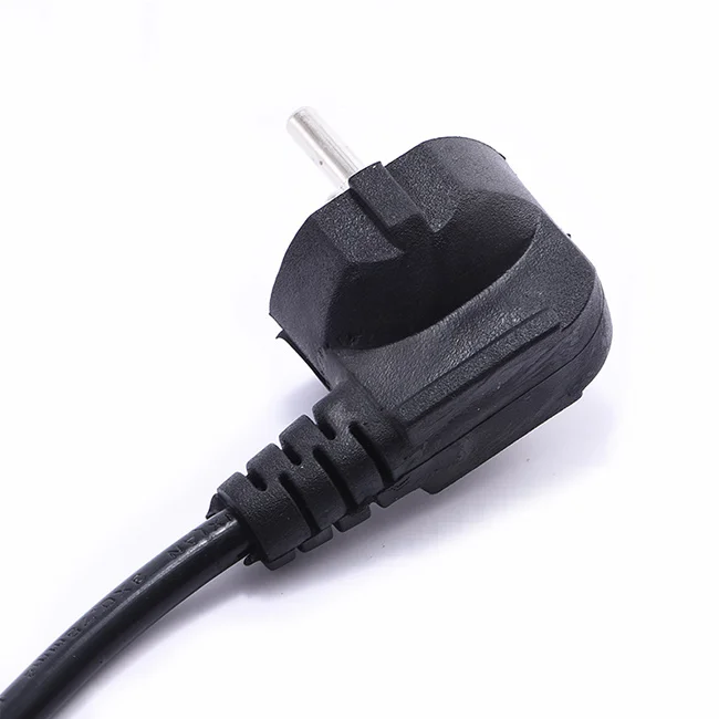 EU Monitor Power Cord Europe Schuko CEE7/7 Plug to IEC C13 Power Cord Suitable for use as a Europe PC Computer Power Cord