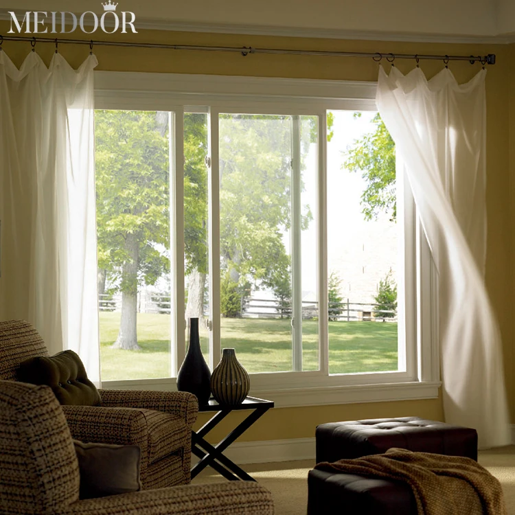 Aluminum Alloy Thermal Break 2 Track Slide Windows Energy Saving Tempered Glass Kitchen Graphic Design Hanging French Wood Crate