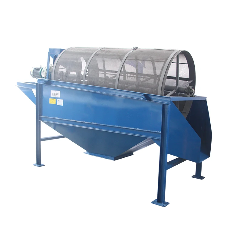 1 Ton/Hour soil trommel vibrating screen sieve machinery for industrial