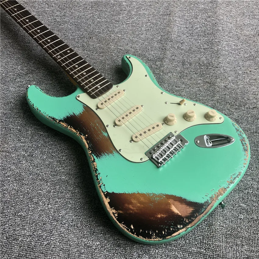 Heavy Relic vintage OEM custom for sale hand made rosewood fretboard electric guitar guitare guiter guitarra gitar guitars