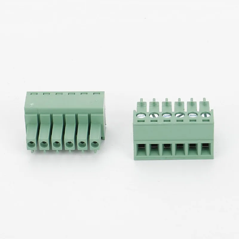 Terminal Connectors plug type 3.50mm 3.81mm Pitch 6 pin screw terminal connector