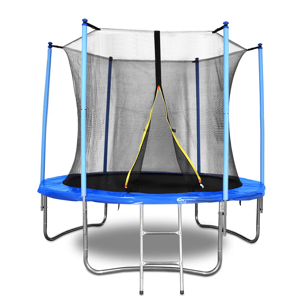 OneTwoFit factory Price Jumping Bed indoor home use trampoline Outdoor trampoline blue 8 feet