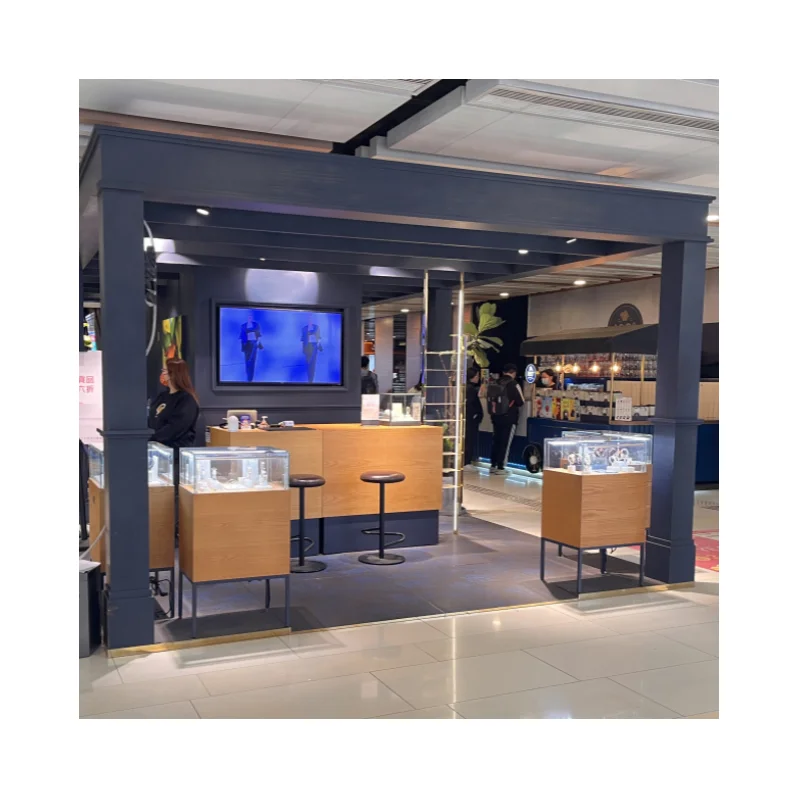 luxury cosmetic furniture top racks retail jewelry showcase cabinet counter shop display for store