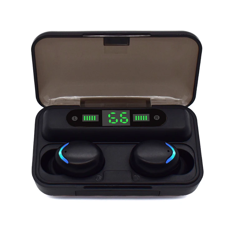 True Wireless Headset F9 5C Sports Headphones TWS F9-8 Version 5 Twins Stereo Earphones With LCD Display