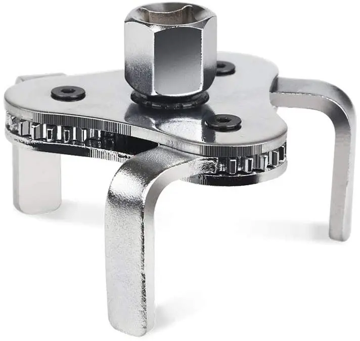 Universal Adjustable Oil Filter Wrench From 2-1/2 inch to 4.5 inch Oil Filter Wrench Tool Set With 3 Jaw