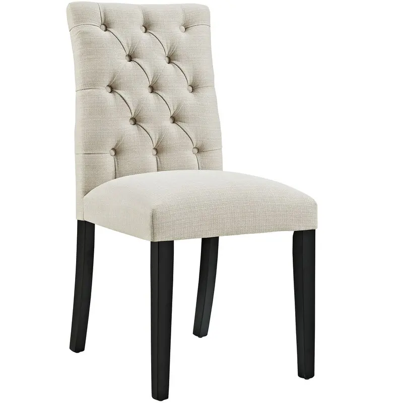16 Years Manufacturing Furniture Dining Chair American Style Wooden Design Gray Fabric Chair Dining Room