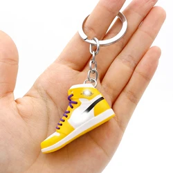Wholesale 3D Mini Sneakers AJ  shoe Keychain Model cute keychains with box