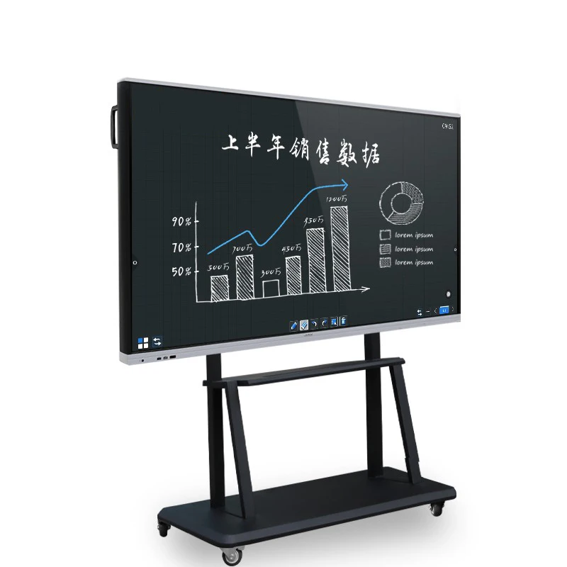 
75 Inch Infrared Touch Screen Interactive Flat Panel Display Smart Board For Education 