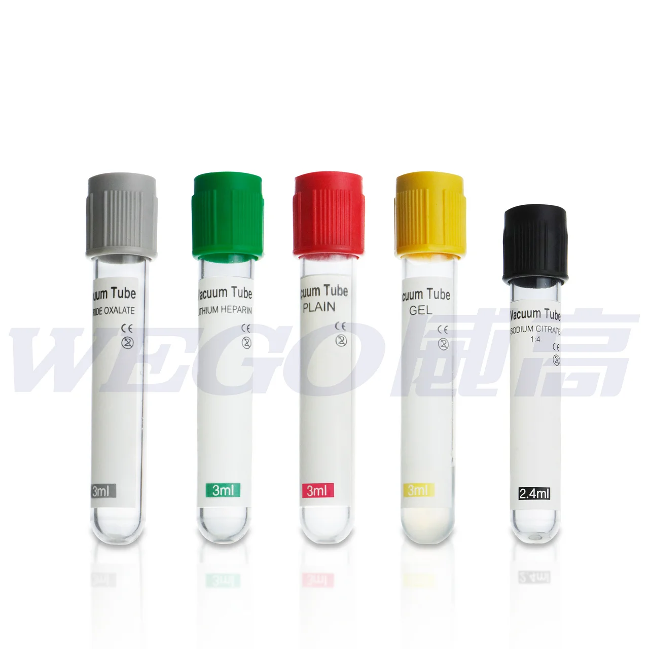 pet medical Red cap plasma separation tube vacuum blood collection tube