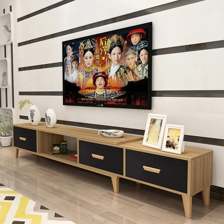 YQ JENMW 2023 Modern Wood TV Rack Cabinet Design TV Cabinet Stand for Home