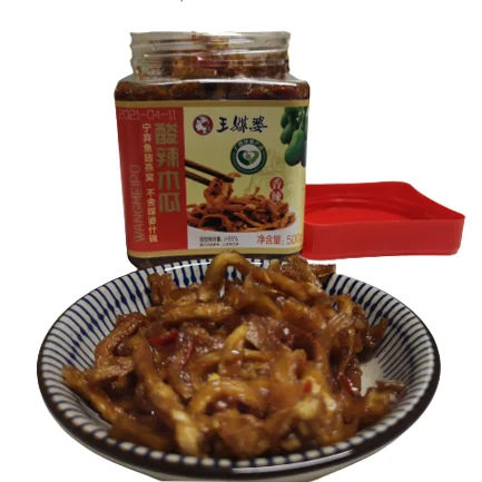 Оптовая продажа, китайская еда, вкусные маринованные овощи, здоровые маринованные палочки папапайи оптом