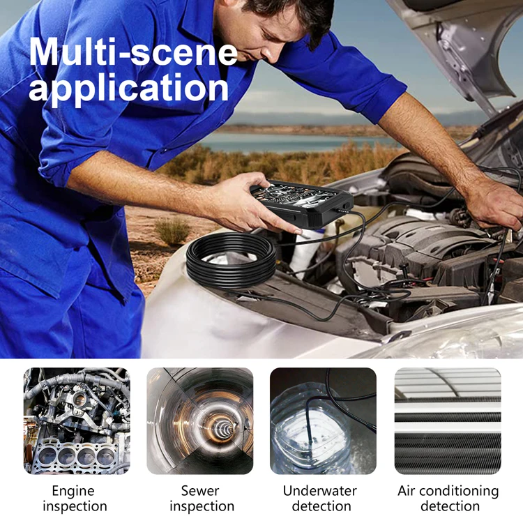 Diagnostic Tool Inspect Camera Car Engine Carbon Deposit Inspect Camera Borescope Industrial Endoscope Pipe Inspection Endoscope