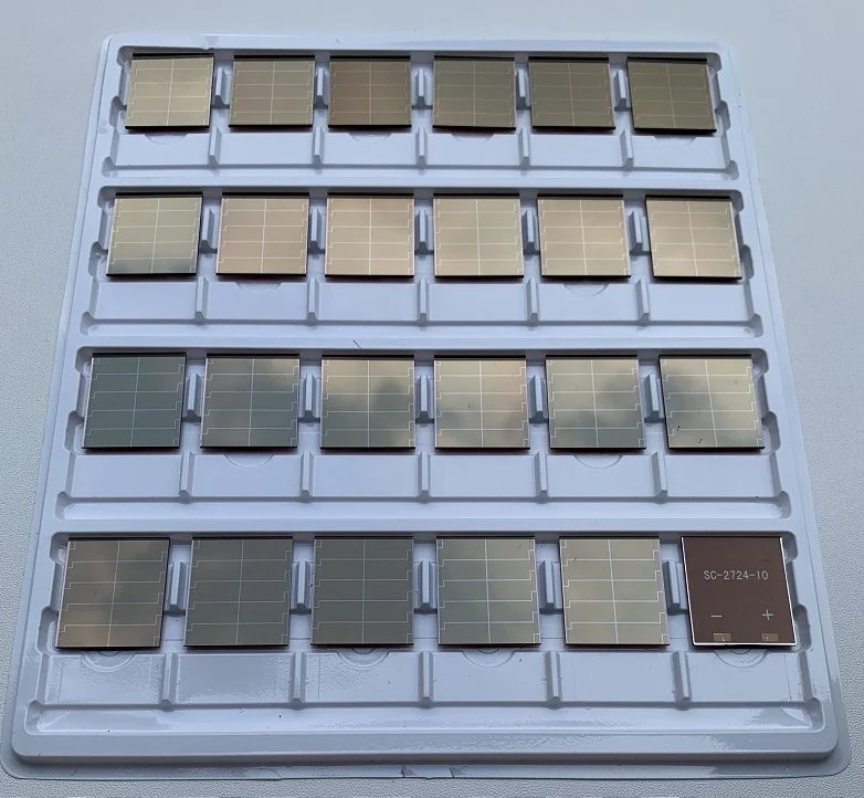 Amorphous silicon solar cell travel case photovoltaic charging panel Electronic balance amorphous button power generation 56*49