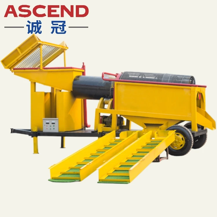 5 10 tons per hour capacity gold washing plant with trommel screen for alluvial gold washing in Egypt Zimbabwe Sudan