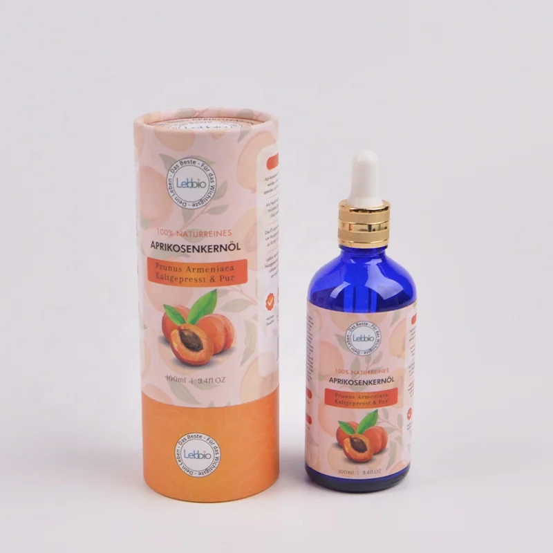 Zero Waste Eco Container 20ml Crown Craft Colored Bottle with White Black Paper Tube Packaging