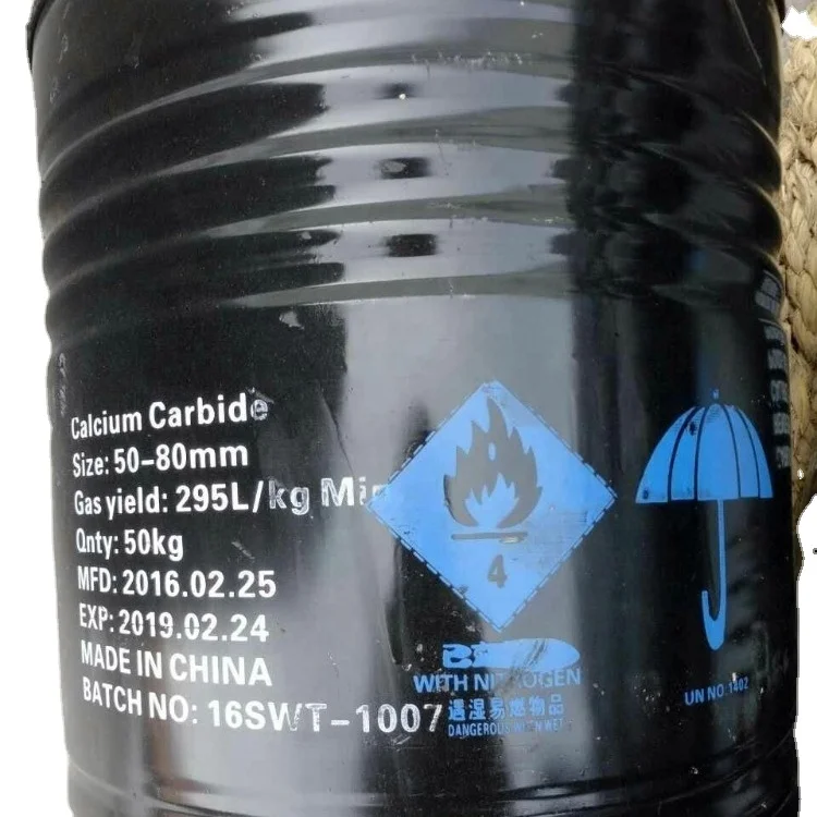 China Chemical bulk calcium carbide manufacture new 5080 Calcium Carbide 295