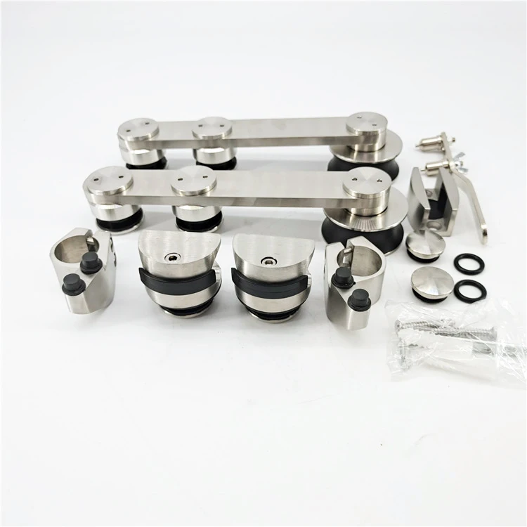 In stock for complete set stainless steel wheels for sliding doors fitting