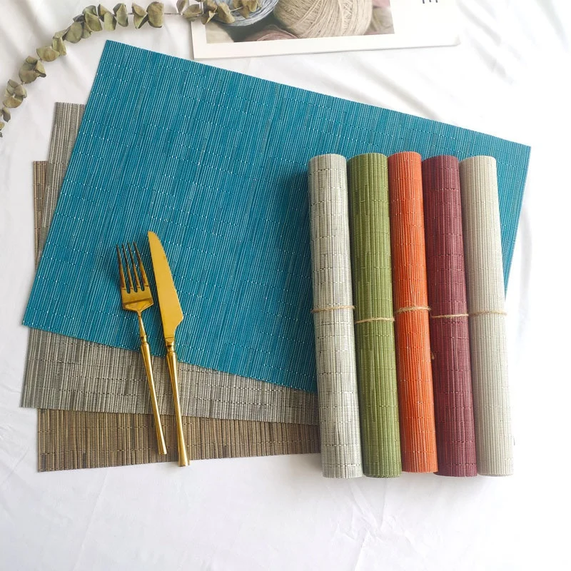 New Nordic Rectangle Kitchen Placemat for Dining Table Drink Coasters Cup Pad Tableware Mat Dinning Table Placemat