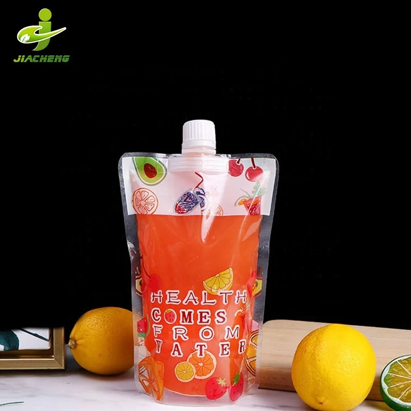 Halloween large drink filling avec bec yaourt sacs d emballage pour jus fruta chupete bolsa jiuce / blended fruits honey pouch