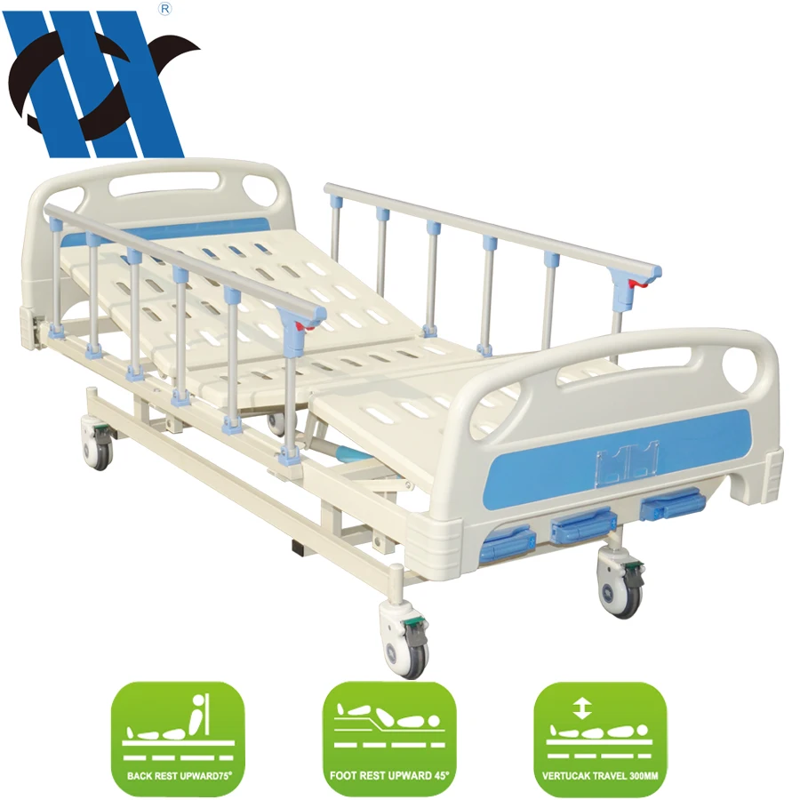 YC-T3611L(I) Hot selling hospital equipment 3-crank manual medical bed for