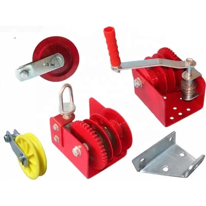 Factory Farming Equipment Greenhouse Planting Livestock Self-Locking Drawbar Pulls Winch Waterline Hoist Manual Winch Lifter