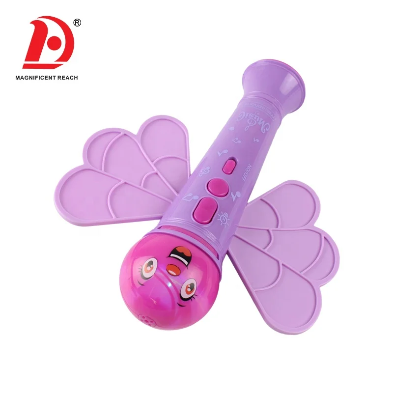 HUADA 2019 Baby Musical Karaoke Echo Microphone Toys with Connecting Cell Phone Function