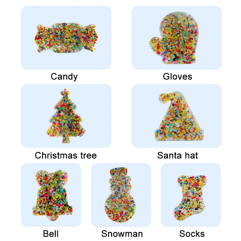 Pad Squeeze Soft Silicone Skin Pick Up Fidget Toys Stress Relieving Toys Christmas Tree Children Adult Toys