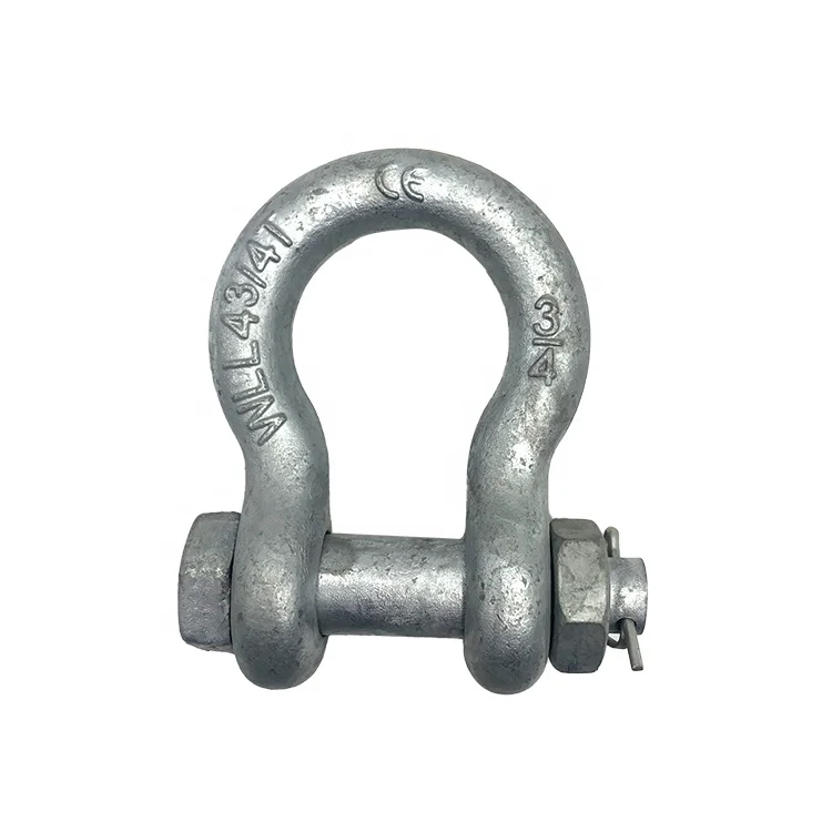 US Type High Tensile Forged Hot Dipped Galvanized Shackle G2130 S2130