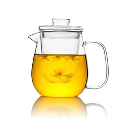 700ml 24.7oz Borosilicate Glass Blooming Tea Pot with Infuser