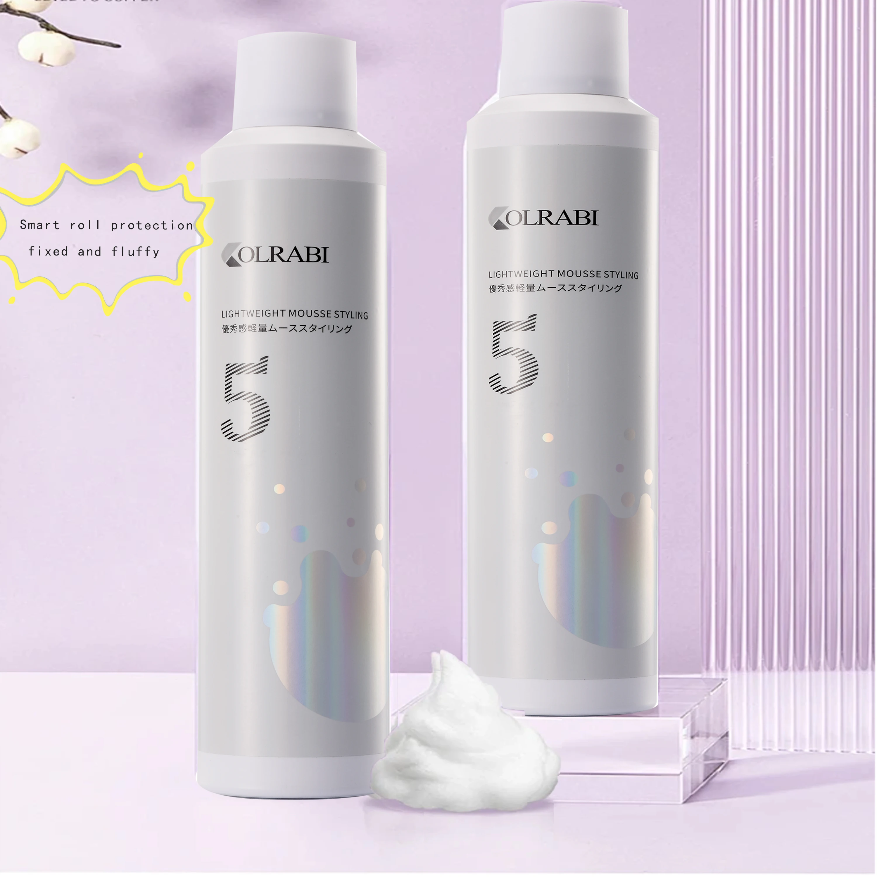 Professional Hair Care Mousse Styling Foam Private Brand Curl Care Foam Mousse Powerful Styling Mousse