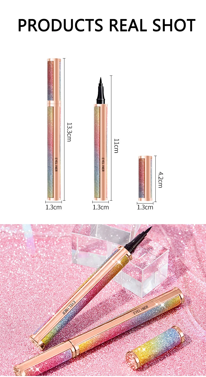 Muting Eye Liner Super Sticky Color Adhesive Eyelashes Eyeliner Glue Pen for Strip Mink Lashes