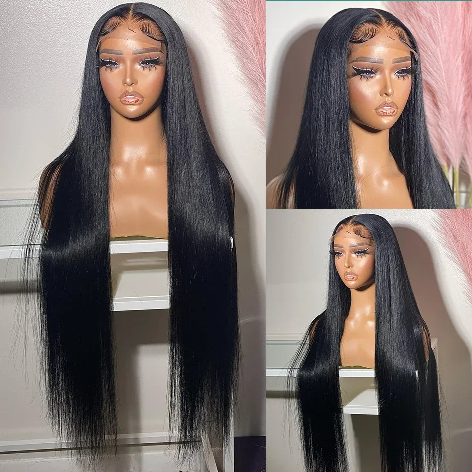 Bone Straight Human Hair Lace Front Wigs Glueless HD Lace Frontal Wigs Raw Brazilian Human Hair Wigs For Black Women