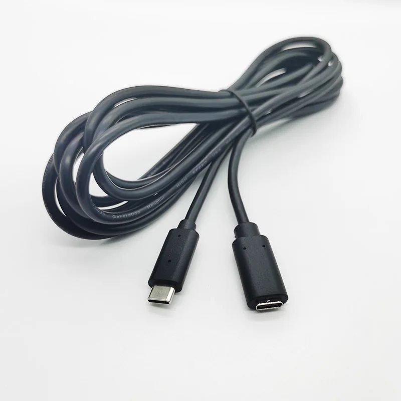 High Quality Extension Charging Male To Female Data Sync OEM PVC USB C Cable Custom Type C To USB C Cable